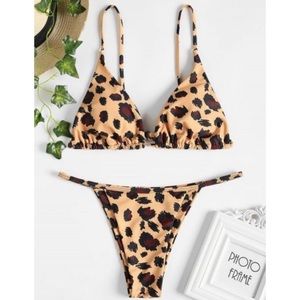 ZAFUL leopard print bikini size S